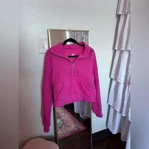 Lululemon Scuba half zip funnel neck Sonic Pink xs/s